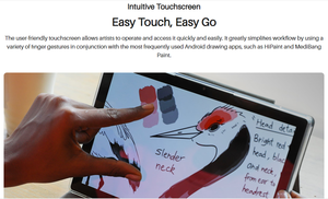 Huion xách tay 10.1 inch Tablet PC vẽ tất cả trong một máy Kamvas Slate 10 - Product Image 4