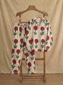 Conjunto de Pijama de Algodón para Mujer, Suave y Transpirable, Ropa de Dormir de Verano para Mujer - Product Image 2