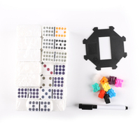 Jeu de dominos mexicains D12 Double Twelve, blanc, non toxique, taille personnalisée, étui en aluminium, dominos de qualité supérieure