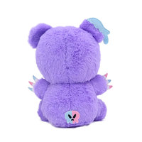 Bas quantité minimale de commande violet mignon personnalisable en peluche Anime assis ours mignon haute qualité broderie jouets en peluche Clones d'animaux de compagnie