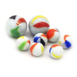 Opal Solid <strong>White</strong> Color Glass <strong>Marble</strong> <strong>Ball</strong> for Chessman Toy - Product Image 5
