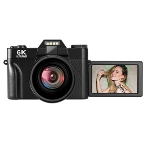 กล้องดิจิตอล6K ULTRA HD พร้อมหน้าจอพลิกและโหมดความงามสำหรับ Vlog และ selfie - Product Image 1