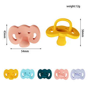 Chupete para bebé con forma de manzana amarilla para 0-12 meses, calibre estándar XYT-004 - Product Image 3