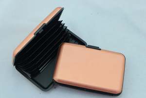 Portefeuille de protection de cartes de crédit en aluminium avec logo personnalisé, anti-RFID, étanche, portable, cadeau d'entreprise, promotionnel - Product Image 4