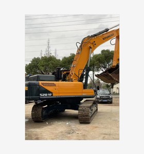 Excavatrice sur chenilles d'occasion Hyundai R520LVS 52 tonnes, moteur Cummins d'origine coréenne, pour travaux miniers lourds, faible nombre d'heures de fonctionnement, complète - Product Image 1