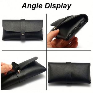 Wholesale <b>Glasses</b> Custom Logo Luxury Pu Leather Pouch Portable Dust-Proof Sunglasses Storage <b>Case</b> - Product Image 5