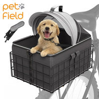 Panier de vélo arrière carré de style nouveau, lit pour animaux de compagnie, respirant, imperméable, multifonctionnel, transporteur portable pour animaux de compagnie, accessoires pour vélo, chat, chien