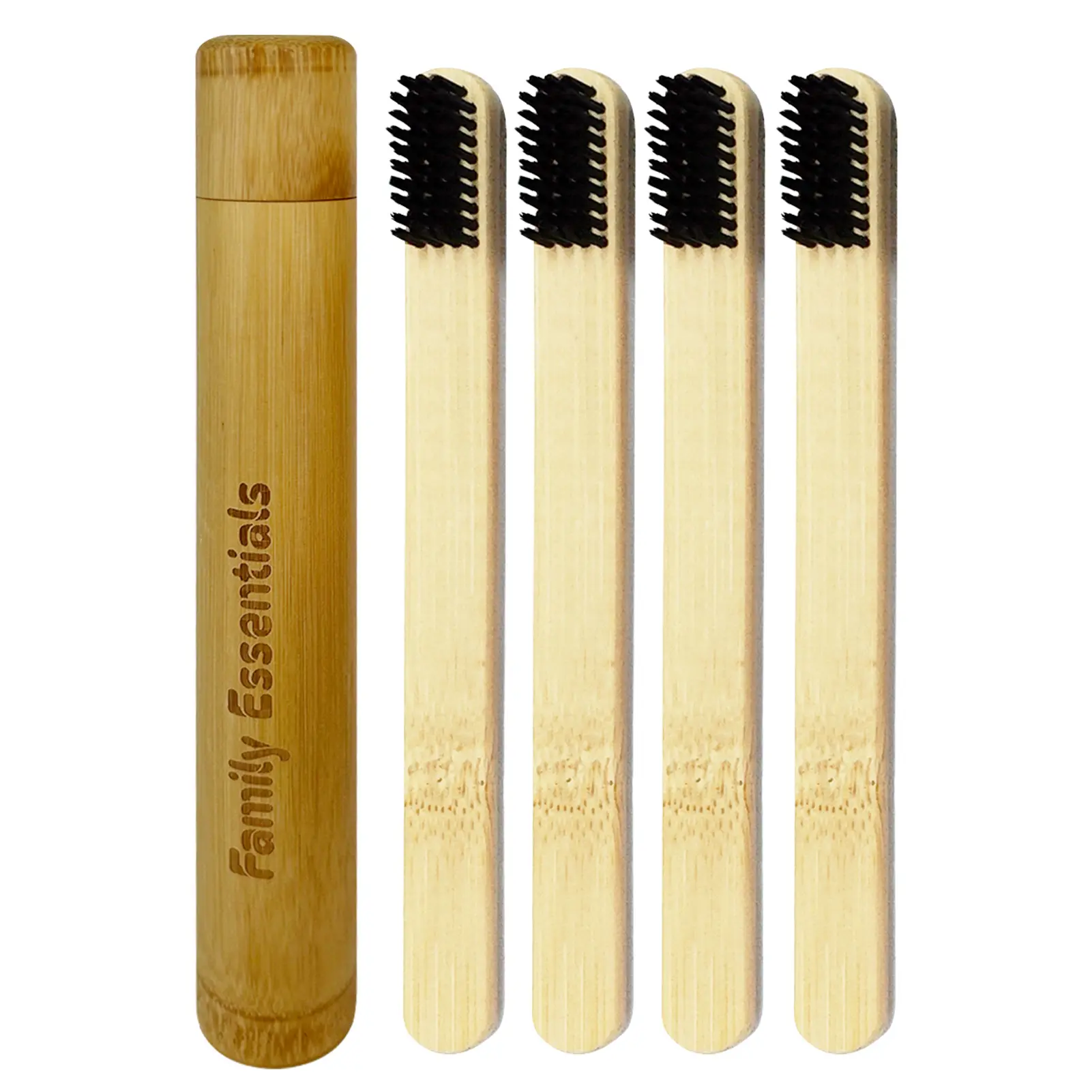 Brosse à dents en bambou professionnelle pour adultes nettoyage dentaire à poils souples en gros jetable pour un usage domestique commodités de l'hôtel