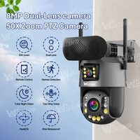 Wistino 8MP Cámara DE SEGURIDAD Iccse para exteriores Zoom 50X Seguimiento automático Transmisión de música Altavoz Alarma Cámara inalámbrica PTZ