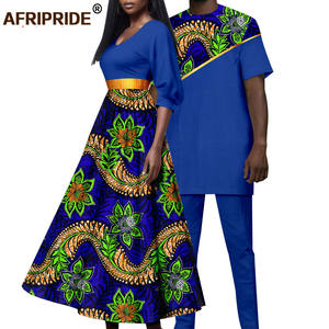 Vêtements ethniques africains pour couples Bazin Riche Vêtements pour couples Costume pour hommes Robe pour femmes Vêtements traditionnels africains pour couples - Product Image 5