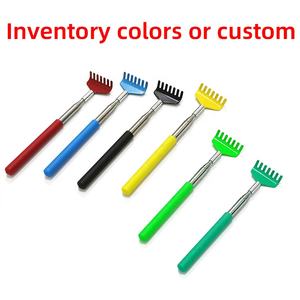 Metal para massagear as costas, presente durável para mulheres, ferramenta telescópica de massagem com alças de plástico, para coçar e coçar as costas - Product Image 2