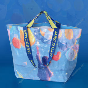 Bolsa no tejida de polipropileno laminado Bolsas tejidas de PP personalizadas transparentes recicladas transparentes de plástico personalizadas - Product Image 2