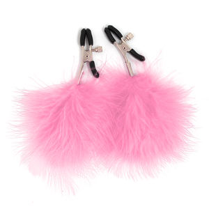SM Sexy coloré plume mamelon pinces <span class=keywords><strong>en</strong></span> acier inoxydable métal Massage sein lèvres <span class=keywords><strong>Clitoris</strong></span> Clips - Product Image 5