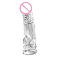 Préservatifs en cristal en gros, manchons pour pénis, stimulateurs clitoridiens, couvre-glandes pour hommes, autres produits sexuels pour hommes