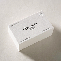Carte de visite professionnelle personnalisée avec impression en relief 3D, logo de haute qualité, carte de visite en papier coton, carte de visite en relief