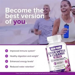 Cápsulas OEM Personalizadas para la Protección del Hígado, Desintoxicación Hepática, 4 Plantas, Vitaminas, Cardo Mariano, Diente de León, Suplemento para Limpiar y Desintoxicar el Hígado - Product Image 3