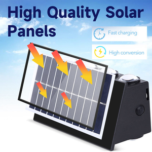Lampes solaires JIANGYU de haute qualité pour la <span class=keywords><strong>maison</strong></span>, lampes murales extérieures étanches, garantie de 2 ans, 16 couleurs RGB, lampes solaires de jardin - Product Image 5