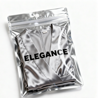 Sacs d'expédition personnalisés imprimés d'un côté transparent pour vêtements, emballages pour sweats à capuche, t-shirts, écharpes, mini-sacs refermables pour vêtements