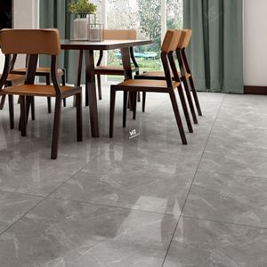 <span class=keywords><strong>Carrelage</strong></span> en porcelaine poli aspect marbre gris clair moderne en vente chaude pour hôtel <span class=keywords><strong>60x60</strong></span> mm 60*60 600mm X 600 Mm pour sol <span class=keywords><strong>60x60</strong></span> céramique - Product Image 5