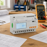 Compteur de puissance bidirectionnel triphasé 4 fils Acrel DTSD1352 avec écran LCD pour onduleur solaire et surveillance de l'énergie à exportation nulle