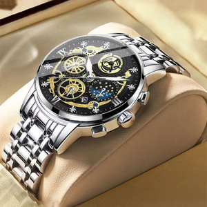 Orologio da Uomo JHT in Acciaio Inossidabile, Impermeabile, al Quarzo, con Quadrante a Lancette e Design Traforato, Tendenza del Momento - Product Image 6