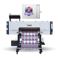 Imprimante UV DTF 70 cm, machine d'impression d'étiquettes en cristal, machine d'impression numérique à rouleaux UV