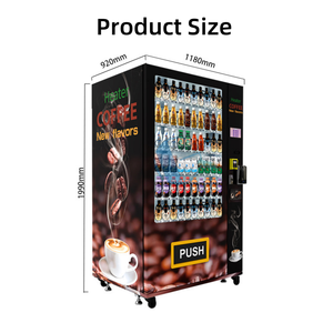 Máquina Expendedora de Café y Snacks Automática de Gran Capacidad, 24 Horas, con Refrigeración, Pago con Monedas/Billetes, Color/Forma Personalizable - Product Image 3
