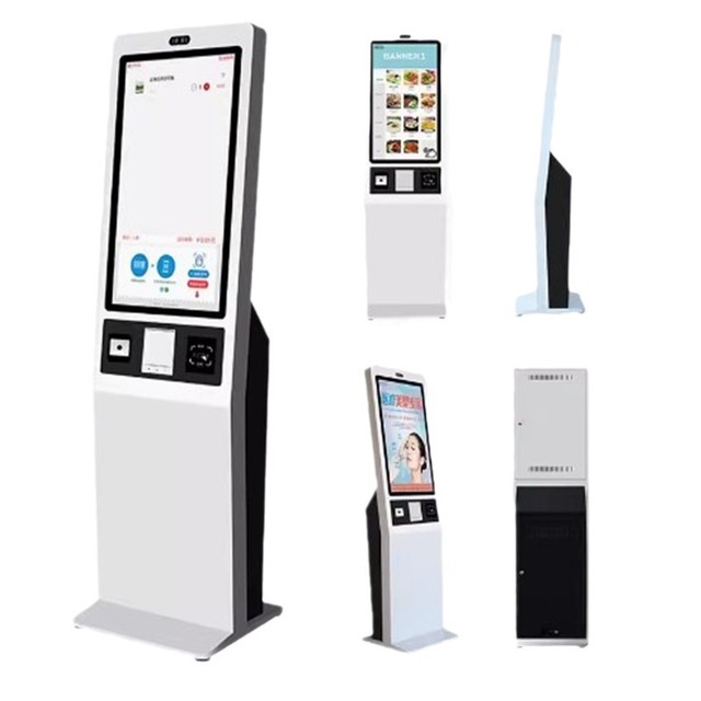 21.5 Inch Restaurant/Mall/Hotel/Retail Store Self-Service Floor Standing Self-Ordering Kiosk Touch Screen Printer 1 Year