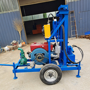 Foreuse hydraulique rotative mobile à moteur essence pour puits d'eau, diamètre 200 mm, profondeur 40 m - Product Image 3