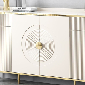 Tùy chỉnh hiện đại sang trọng Trắng tấm TV Tủ nhiều phong cách với ngăn kéo lưu trữ cho đồ nội thất nhà sử dụng - Product Image 5