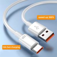 Câble de charge rapide Type-C 120W avec Quick Charge 3.0 pour téléphones mobiles pour P40/P30/Mate 10 Pro/P10