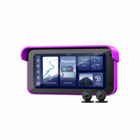 Écran CarPlay pour moto Aoocci C6 Pro, WiFi, caméra embarquée 2K HD, DVR, BSD, TPMS, étanche