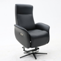 Geeksofa-Chaise de loisirs électrique en tissu microfibre, avec double moteur et massage pour personnes âgées.