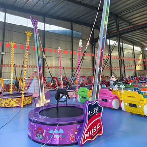 Trampolín Eléctrico Giratorio para Niños, Atracción de Feria Móvil para Parques de Diversiones, en Venta - Product Image 2