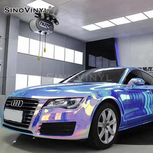 CR-05 Chrome arc-en-ciel Auto voiture vinyle saphir bleu holographique voiture vinyle pour Auto mystérieux brillant voiture emballage <span class=keywords><strong>Film</strong></span> - Product Image 2