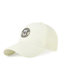 Nouvelle Casquette de Baseball Sportive 5 Panneaux en Coton Imperméable avec Logo Personnalisé en PVC, Lettres Découpées au Laser, Perforations et Cordon Réglable