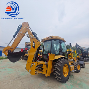 Excavadora de ruedas Caterpillar CAT420F usada original certificada retroexcavadora CAT430F CAT428F a la venta a bajo precio - Product Image 1