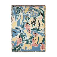 Tapisserie tissée décorative pour la maison, vente en gros, couverture en coton
