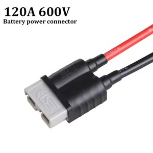 Connecteurs <span class=keywords><strong>BNC</strong></span> bipolaires noirs en matériau PC 120A 600V IP65, fiches et prises pour chargeur d'alimentation - Product Image 3