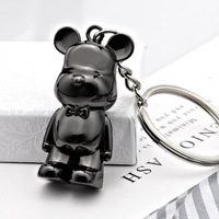 En gros : Porte-clés Ours brillant, Porte-clés Ours Violent, Pendentif de mode, Porte-clés animé, Porte-clés Ours Violent en métal, Porte-clés Lapin de dessin animé 3D