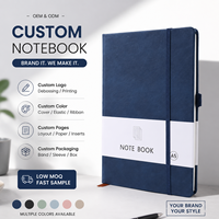 Carnet A5 personnalisable avec couverture en PU, fermeture élastique, pages lignées, OEM ODM, impression de logo personnalisée, cadeau d'entreprise, journal d'écriture