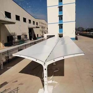 Auvent de stationnement pour voiture en membrane PVDF haute résistance, structure cantilever - Product Image 2