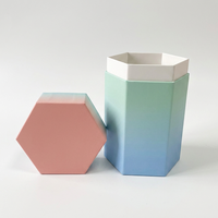Boîtes en papier octogonales rigides de luxe personnalisées avec logo imprimé, emballages en gros de forme irrégulière pour cadeaux et cosmétiques