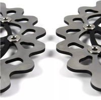 Rotor de disque de frein avant pour CBR1000RR 2006 2007 CBR 1000 RR Rotors de disque de frein avant arrière CNC Aluminium 1000RR Noir