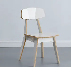 מחשב הפסקת הצהריים תנומה כיסא ביתי פשוט מודרני אוכל עץ כיסא
