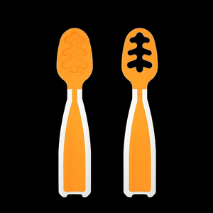 Juego de cucharas de entrenamiento para bebés de grado alimenticio, cuchara previa para niños de más de 6 meses, cuchara de alimentación con cabeza suave - Product Image 5