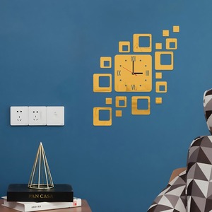 Modern Geometric Wall <b>Clock</b> Acrylic Square Art <b>Clock</b> <b>Silent</b> Decorative Timepiece for Bedroom Living Room - Product Image 3