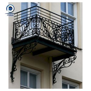 <span class=keywords><strong>Ringhiere</strong></span> <span class=keywords><strong>in</strong></span> Ferro Battuto per Esterni Prima Design Semplice per Villa Balaustra Contemporanea per Balcone e Scale Stile Rustico - Product Image 1