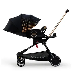 2024 Hot Selling Double-Side Folded Luxury Ergonomics Full Cover 360 Degree Baby Stroller
