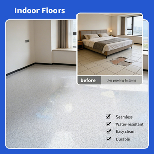 Revêtement de sol <span class=keywords><strong>en</strong></span> béton sans solvant, antidérapant, autonivelant, matériau de construction, peinture époxy pour sols <span class=keywords><strong>en</strong></span> sable coloré - Product Image 5